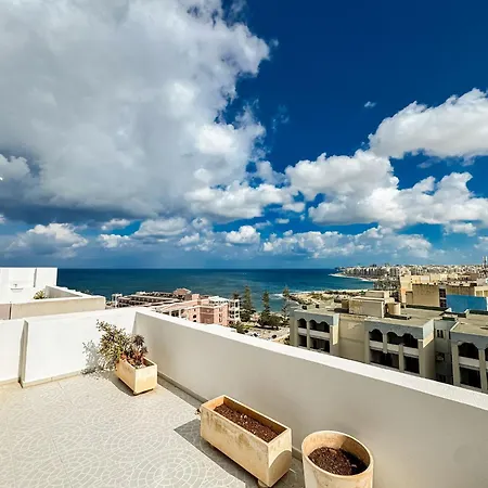 Elegant Penthouse With 5 Terraces & 180 Views In St Julian's By Solea Apartment