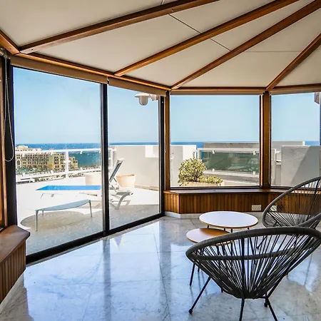 Elegant Penthouse With 5 Terraces & 180 Views In St Julian's By Solea Saint Julian's